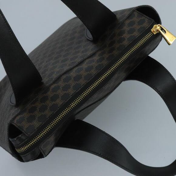 CELINE Macadam Canvas Hand Bag Pvc Black - Picture 6 of 13